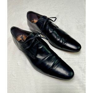 TED BAKER LONDON Haked4 Black Leather Derby Lace Up Shoe, Sz 12